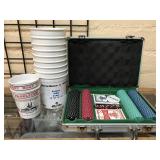 Texas Hold ‘ Em and vintage coin cups