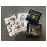 El Rancho postcards  and horseshoe club ashtrays