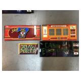 Casino glass game toppers