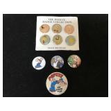 Popeye badge collection and vintage pins
