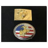 US Marine belt buckles