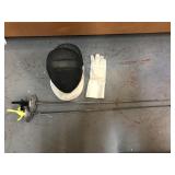 Competition fencing Set mask, glove and swords