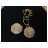 Retro Las Vegas casino necklace and money clip