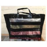 Victoria secrets overnight sequined bag new with