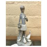 Llardo Statue of Young Girl Missing Umbrella