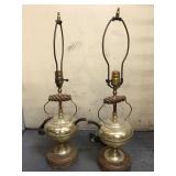 Brass teapot vintage lamps
