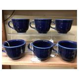 Fiesta blue cups set of six