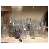 Milk Glass Bottles and other Vintage Bottles