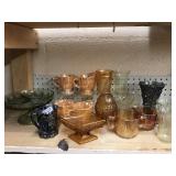 Mosser , Fire King , Vintage Carnival Glass and