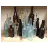 Vintage glass bottles