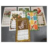 Calendar wall hangings vintage