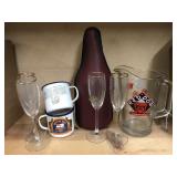 Red dog Jug , Leather wine Case and More