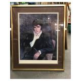 Elvis Presley signed print
