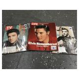 Elvis Presley TV guide and life magazine