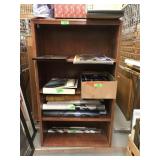 Wooden Bookshelf  contents not included