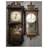Vintage Clocks both Need TLC