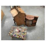 Embroidered Foot stool and More