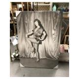 Betty Page print on canvas