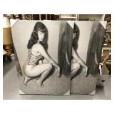 Betty Page Print on Canvas NEW