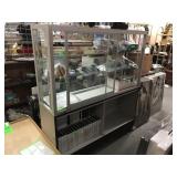 Display cabinet w/ Key on Casters Contents Not