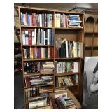 Large bookcase contents not included