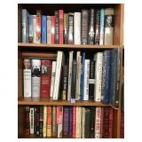 Variety of books 3 shelves