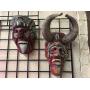 Vintage wooden Mexican folk art masks