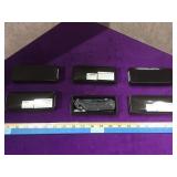 Lot of 6 new tactical pocket knives