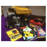 Tonka truck, Dick Tracy items, F40 friction car,
