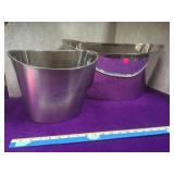 D.W. Haber & Sons, N.Y.  plated ice buckets,