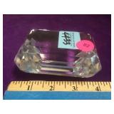 Tiffany & Co crystal paperweight, minor roughness