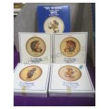 5 M.I. Hummel Annual plates, original boxes,