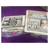 2 bundles of Mafia cover newspapers, Buffalo,NY,