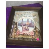 Calvert Extra Coke mirror, wood frame