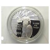 1996 National Community Service Proof Silver
