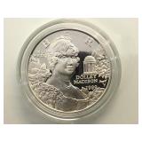 1999 Dolley Madison Comm. Silver Proof  Dollar,
