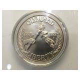 1988 Uncirculated US Olympic Silver Dollar, w/