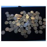 Lot of 1958 wheat pennies