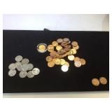 2- 1925-D, bag of 1942-D & 1943-S pennies