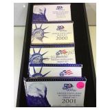 2000, 2- 2001 & 2-=2005 US Mint Proof Sets