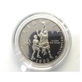 1995=clad Half Dollar Proof, w/coa