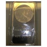 10 oz. .999 fine silver Buffalo Bar