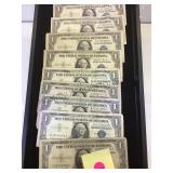 9- $1 Silver Certificates
