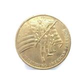 Honoring The American Veteran bronze medallion w/
