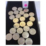 Tube of 1976 Bicentennial Eisenhower Dollars, (25)