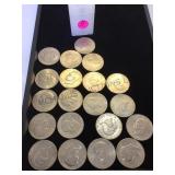 Tube of 1976 Bicentennial Eisenhower Dollars,(20)