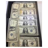 9-$1 SILVER CERTIFICATES