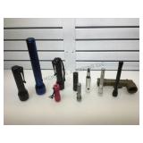 Lot of assorted flashlights incl. MagLights and