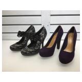 Pair of Penthouse heels and D brand heels both