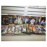 Lot of sports magazines mostly baseball card